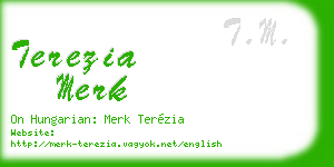 terezia merk business card