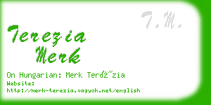 terezia merk business card